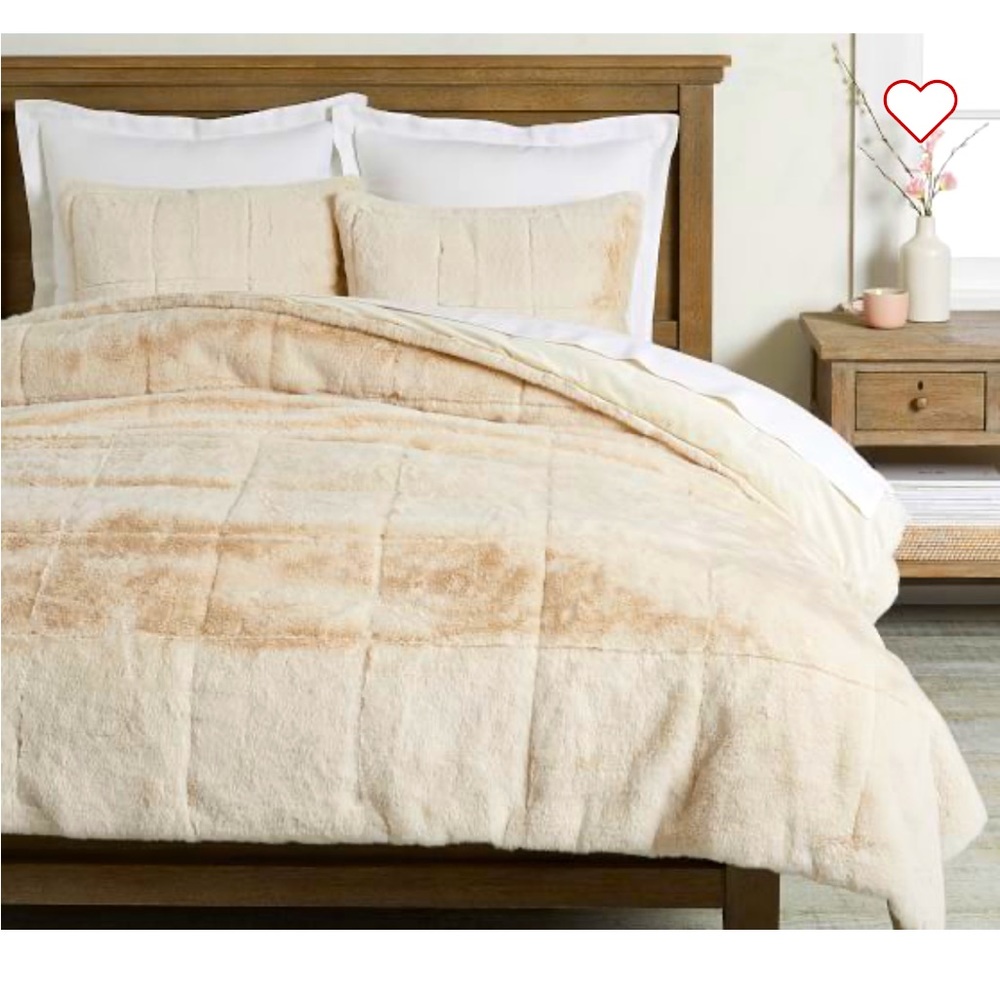 Pottery Barn Euro Faux Fur Sham